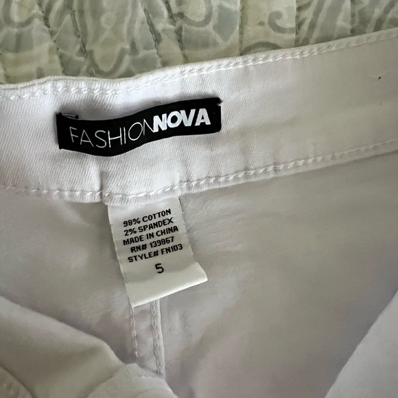 Fashion Nova White High Waist Skinny Jeans size 5 - Picture 4 of 6